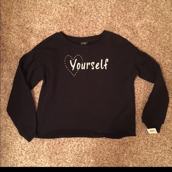 Jessica Simpson Sasha Love Yourself Sweatshirt - Picture 2 of 5